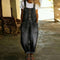 Madison Vintage Denim-Look Romper in Black