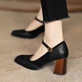 Women's Brogue Mary Jane Block-Heel Pumps, photo 8