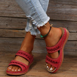 Thalia Comfort Sandals in Red