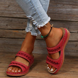 Thalia Comfort Sandals in Red