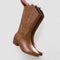 Women's Embroidered Cowboy Boots in Brown