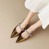 Women's Rhinestone Slingback Kitten Heels, photo 16