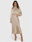 Emryssah Elegant Maxi Dress in Beige