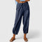Women's Elegant Wide-Leg Pants in Navy Blue