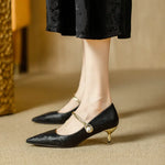 Women's Pearl-Strap Pointed-Toe Kitten Heels, photo 10