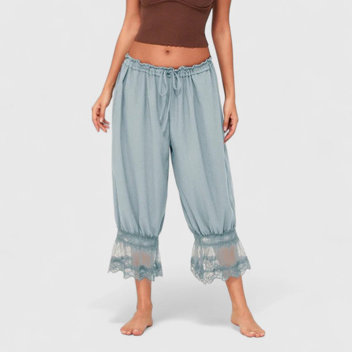 Women's Comfortable Pants in Light Blue