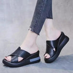 Carolyn Comfort Sandals in Black