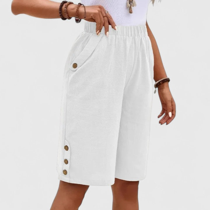 Women's Comfortable Shorts in White