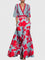 Aimee Elegant Maxi Dress in Red