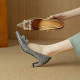 Women's Glitter Pumps with Crystal Buckle, photo 20