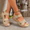 Rachel Comfort Sandals in Beige