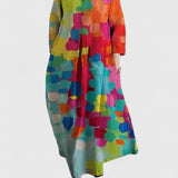 Women's Stylish Midi Dress in Flower 3