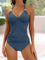 Women's Riviera Charm One-Piece Swimsuit in Light Blue