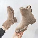 Women's Durable Winter Boots in Beige