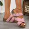 Opulent Comfort Sandals in Pink