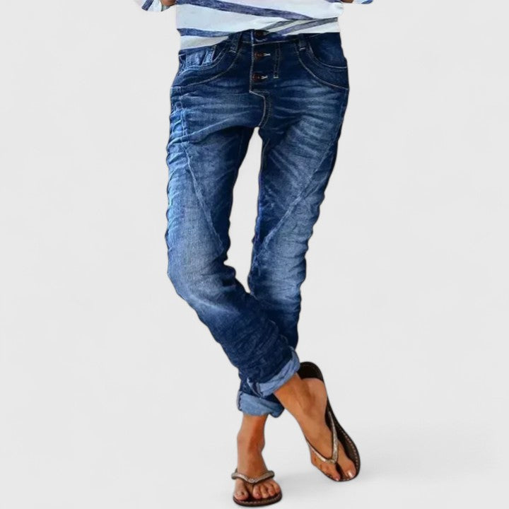 Women's Comfortable Pants in Dark Blue