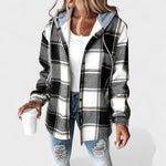 Women's Elegant Overshirt Jacket in Black