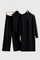 3-Piece Soft Knit Ensemble with Chic Design in Black