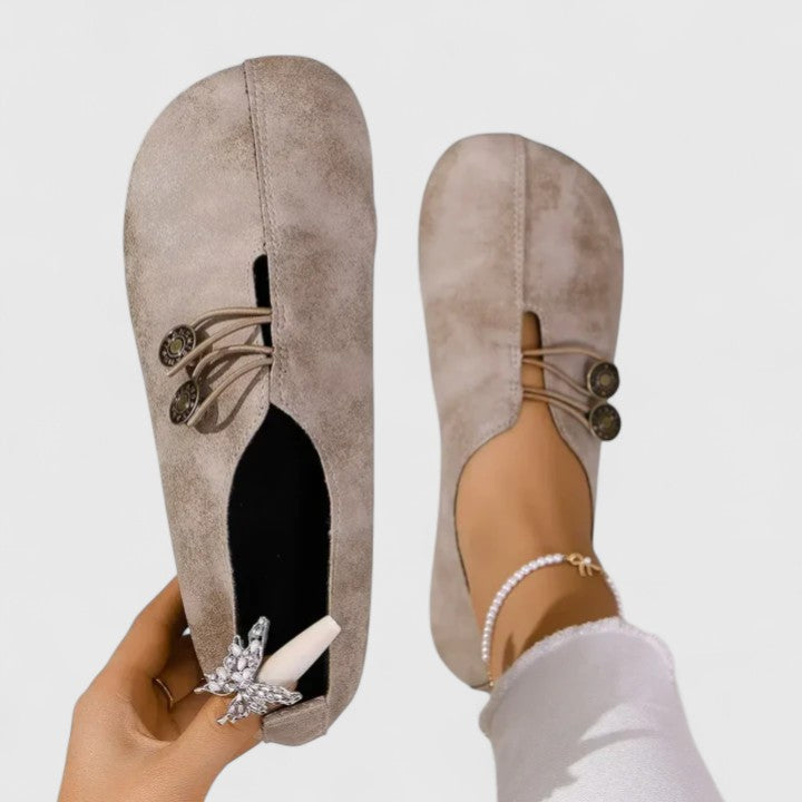 Kyline Elegant Loafers in Light Brown
