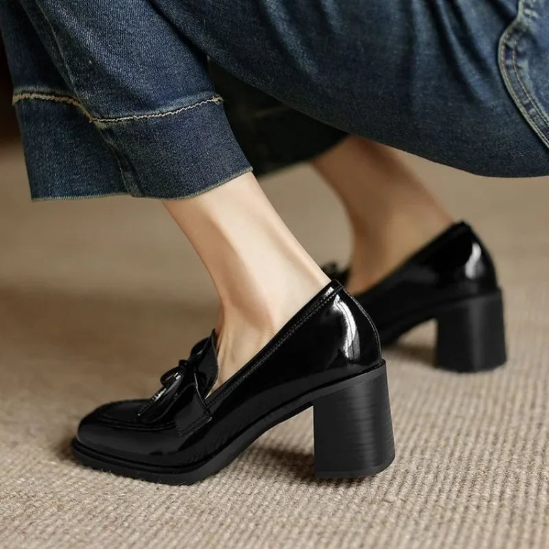 Women's Block-Heel Bow Loafers, photo 3
