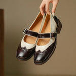 Women's Two-Tone Brogue Mary Janes, photo 4