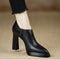 Women's Pointed-Toe Platform High Heels in Black