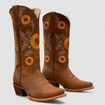 Daisy Comfort Western Boots in Brown