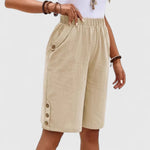 Women's Comfortable Shorts in Khaki