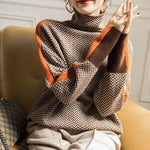 Women's Luxe Herringbone Mock-Neck Sweater, photo 6