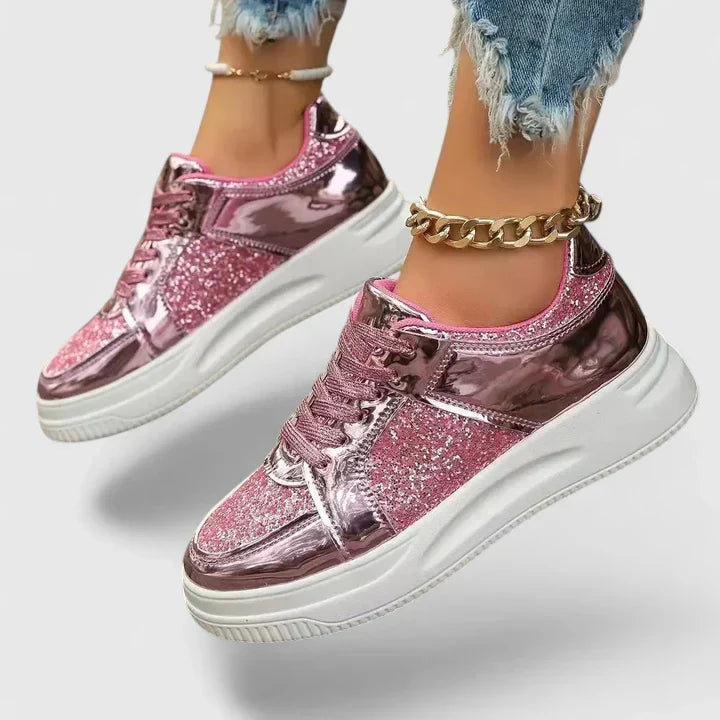 Faynelle Comfort Shoes in Rose Red