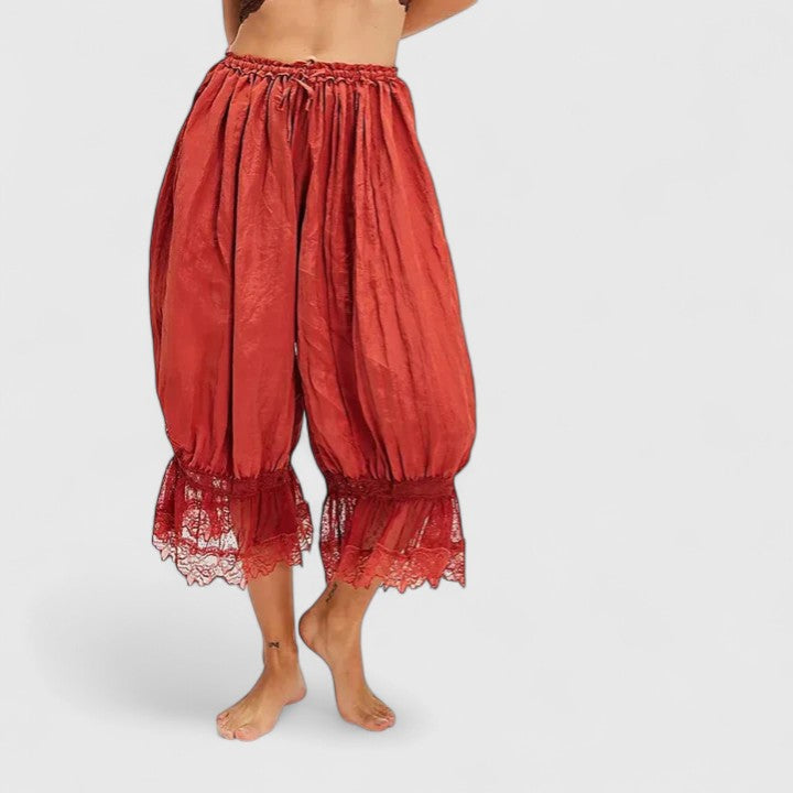 Women's Comfortable Pants in Red