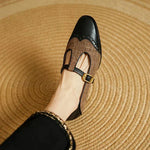 Women's Vintage Tweed T-Strap Brogues, photo 2