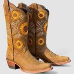 Daisy Comfort Western Boots in Khaki