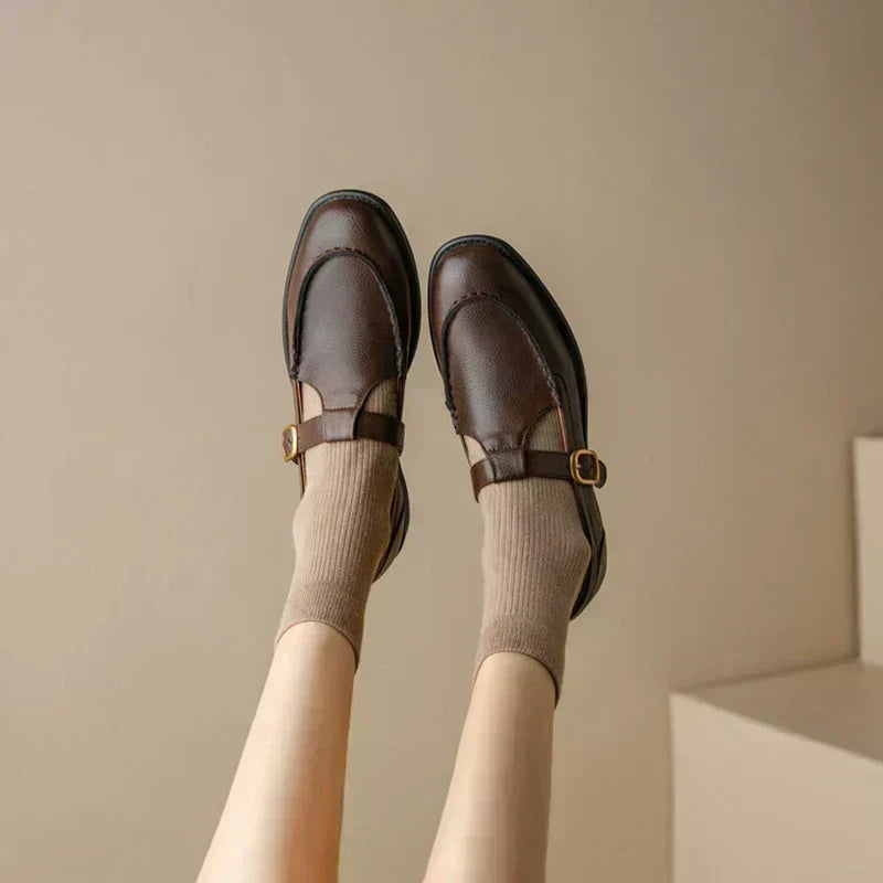 Women's Retro Shoes in Brown