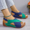 Olivia Comfort Sandals in Blue and Green