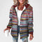 Women's Elegant Overshirt Jacket in Multicolor