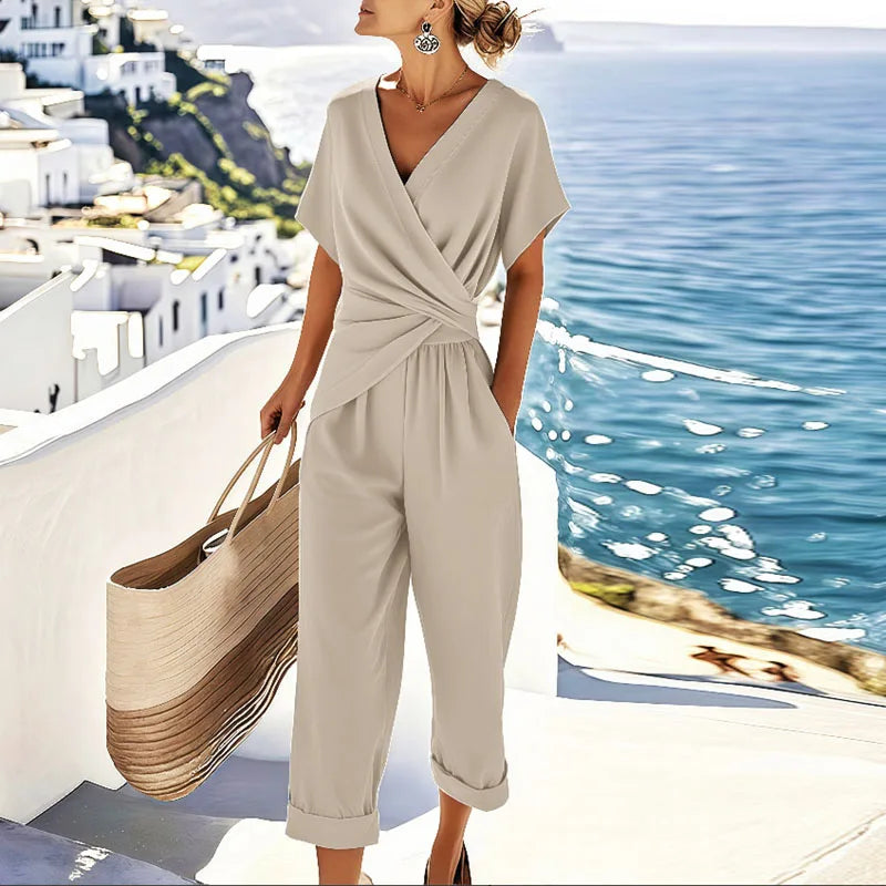 Eileen Elegant Two-Piece Set in Apricot
