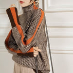 Women's Luxe Herringbone Mock-Neck Sweater, photo 7