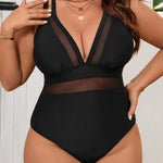 Women's Midnight Luxe One-Piece Swimsuit in Classic Mesh