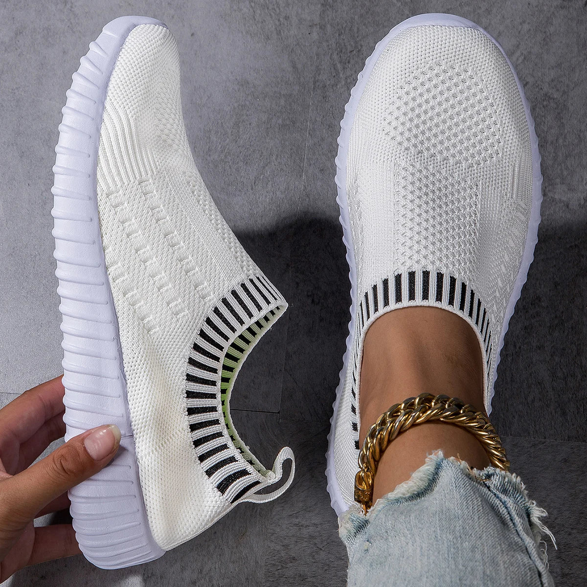 Crisbetha Comfort Sneakers in White