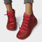 Women's Waterproof Orthopaedic Ankle Boots in Red