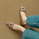 Women's Glitter Pumps with Crystal Buckle, photo 5