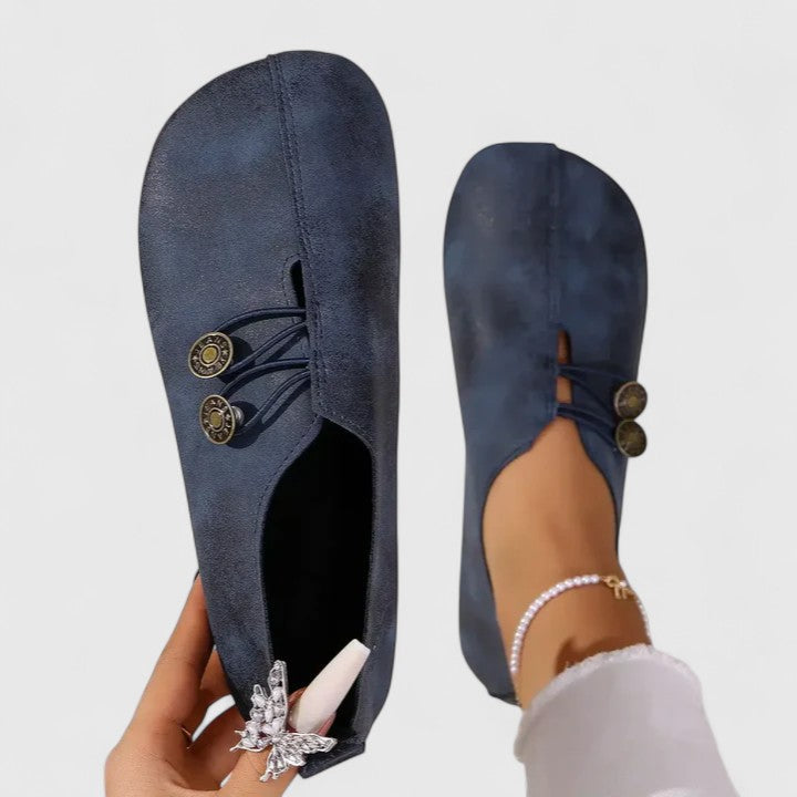 Kyline Elegant Loafers in Navy Blue