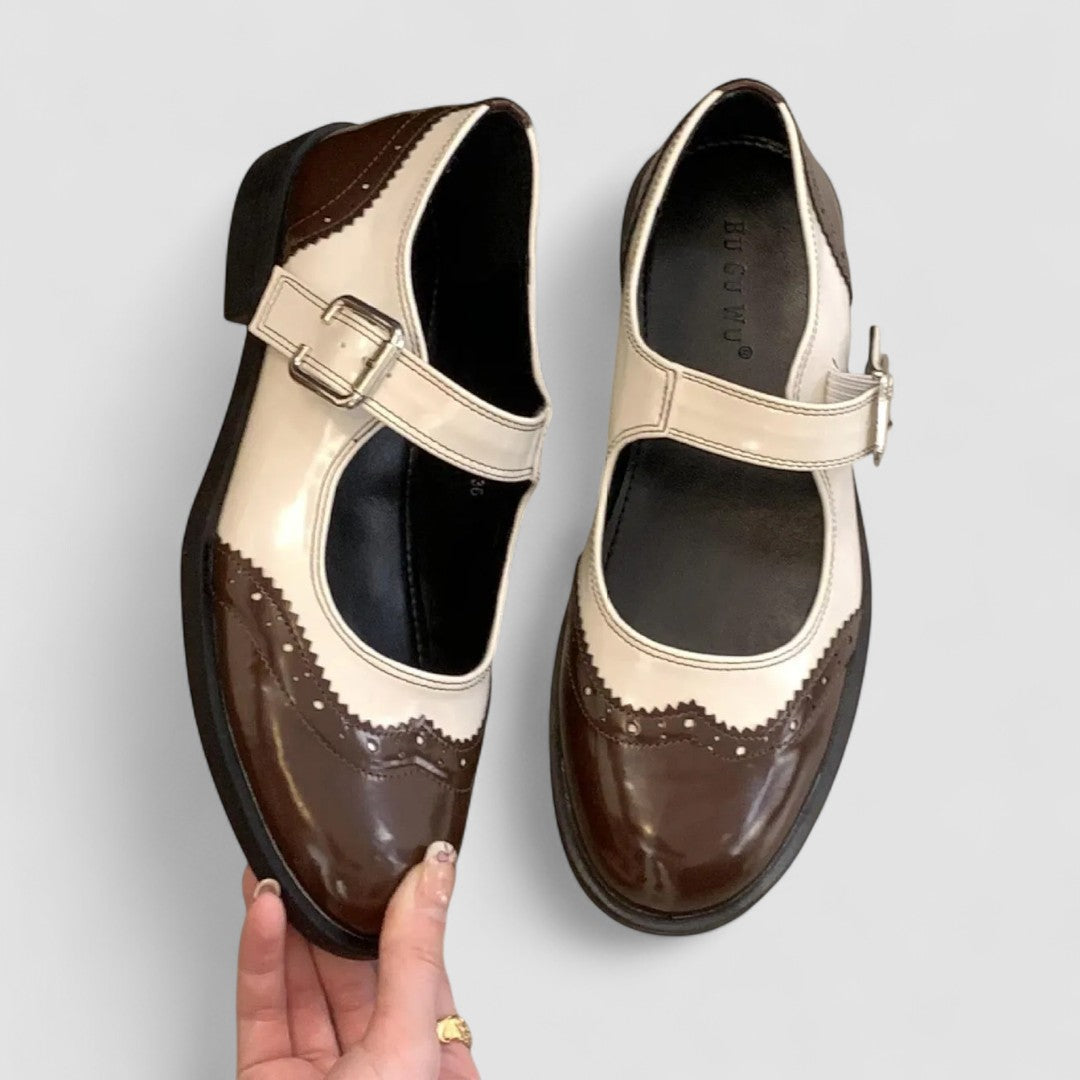 Women's Two-Tone Wingtip Platform Mary Janes, photo 6