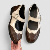 Women's Two-Tone Wingtip Platform Mary Janes, photo 6