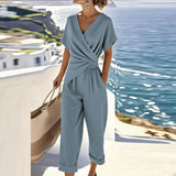 Eileen Elegant Two-Piece Set in Blue