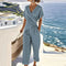 Colleen Elegant Two-Piece Set in Blue
