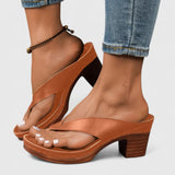 Jazrielle Comfort Heels in Brown