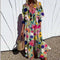 Women's Beachcomber Boho Midi Dress in Multi Color 1