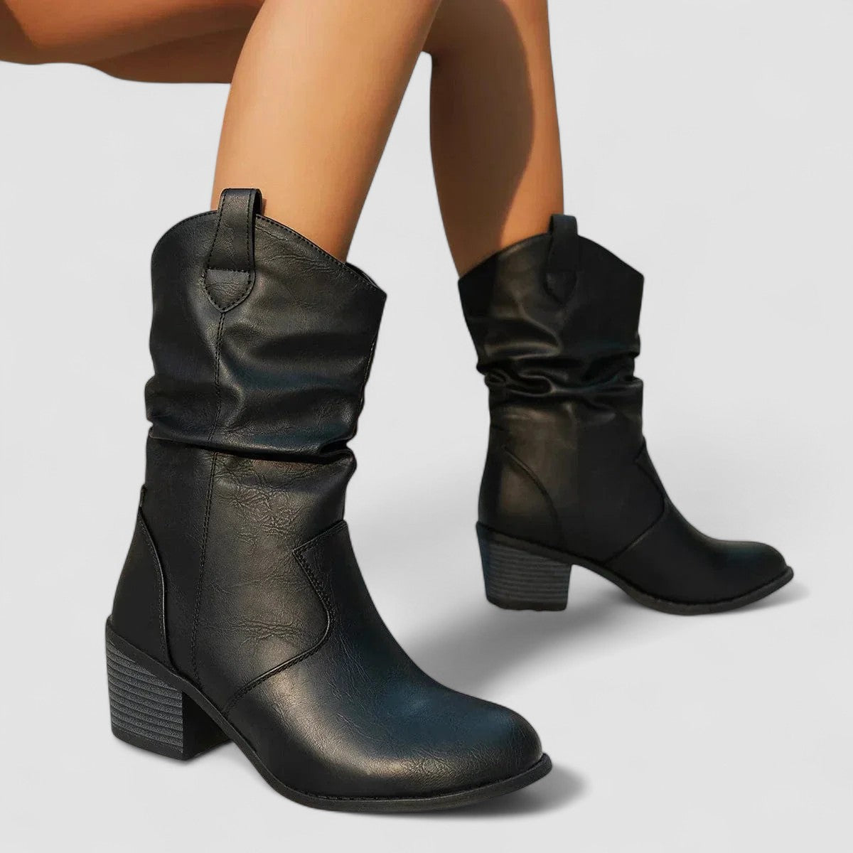 Women's Slouchy Heeled Boots, photo 6